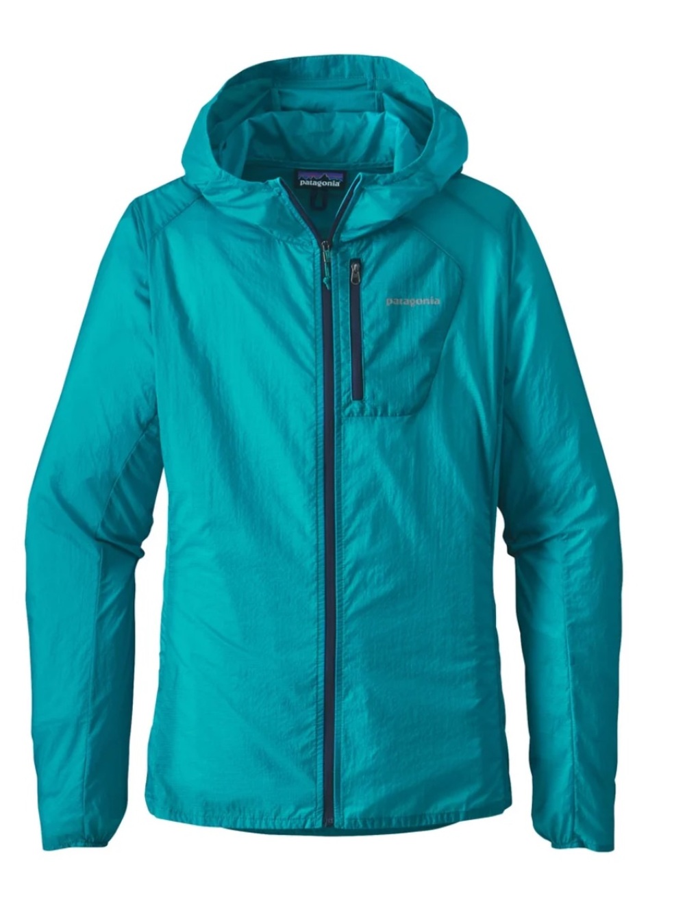 Patagonia Houdini Teal Hooded Lightweight Windbreaker Jacket. Outdoors. L